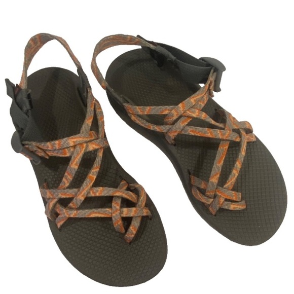 Chaco Z/X2 Classic Sandals Waterproof Adjustable Orange Women's Sz 8 - Picture 1 of 8